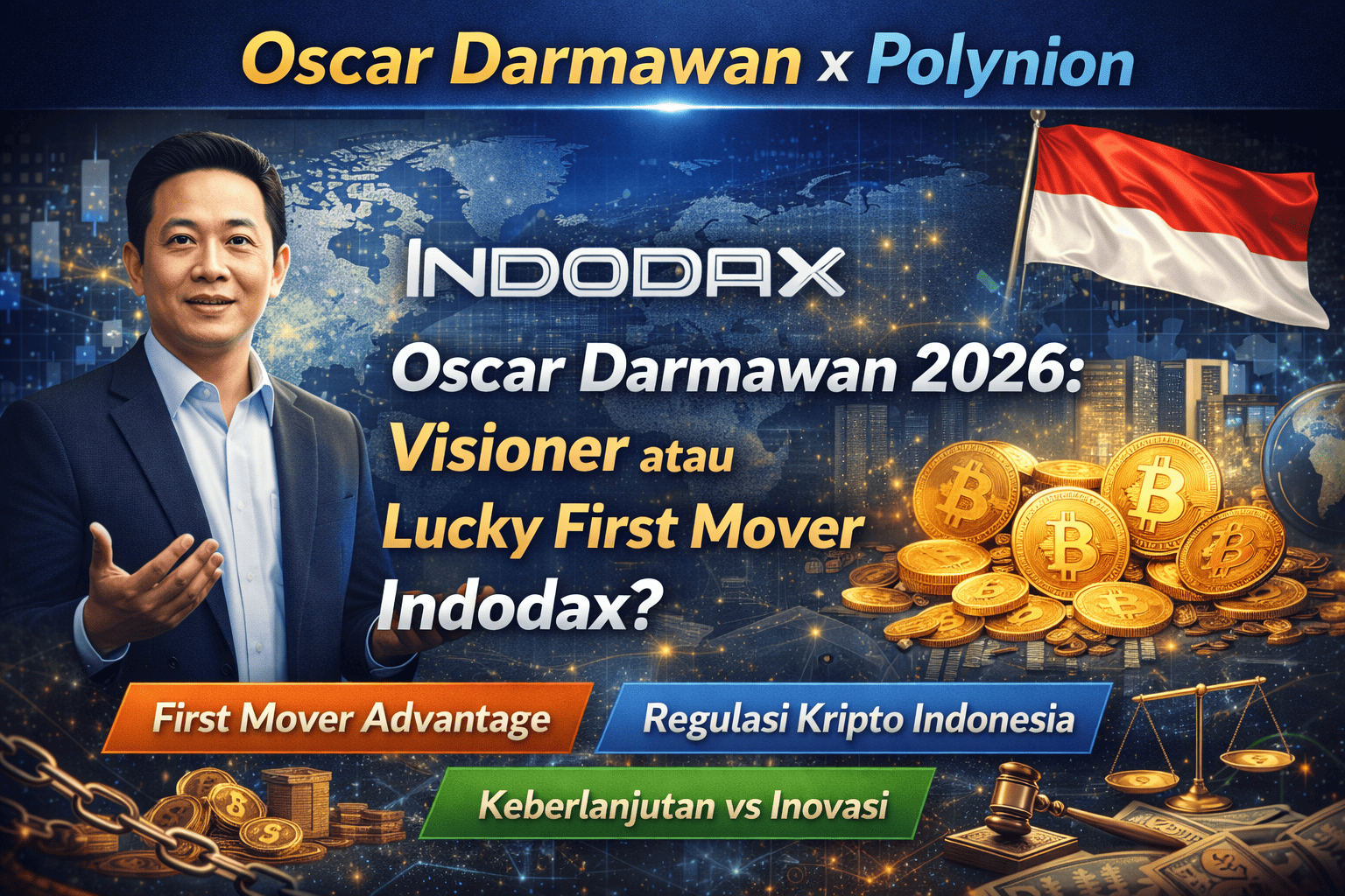 Oscar Darmawan 2026: Visioner atau Lucky First Mover Indodax?