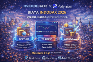 Biaya Indodax 2026 deposit trading withdraw