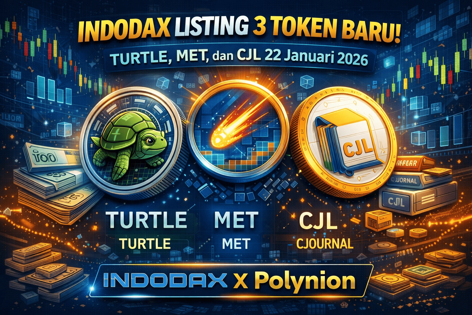 Indodax Listing 3 Token Baru 22 Januari 2026