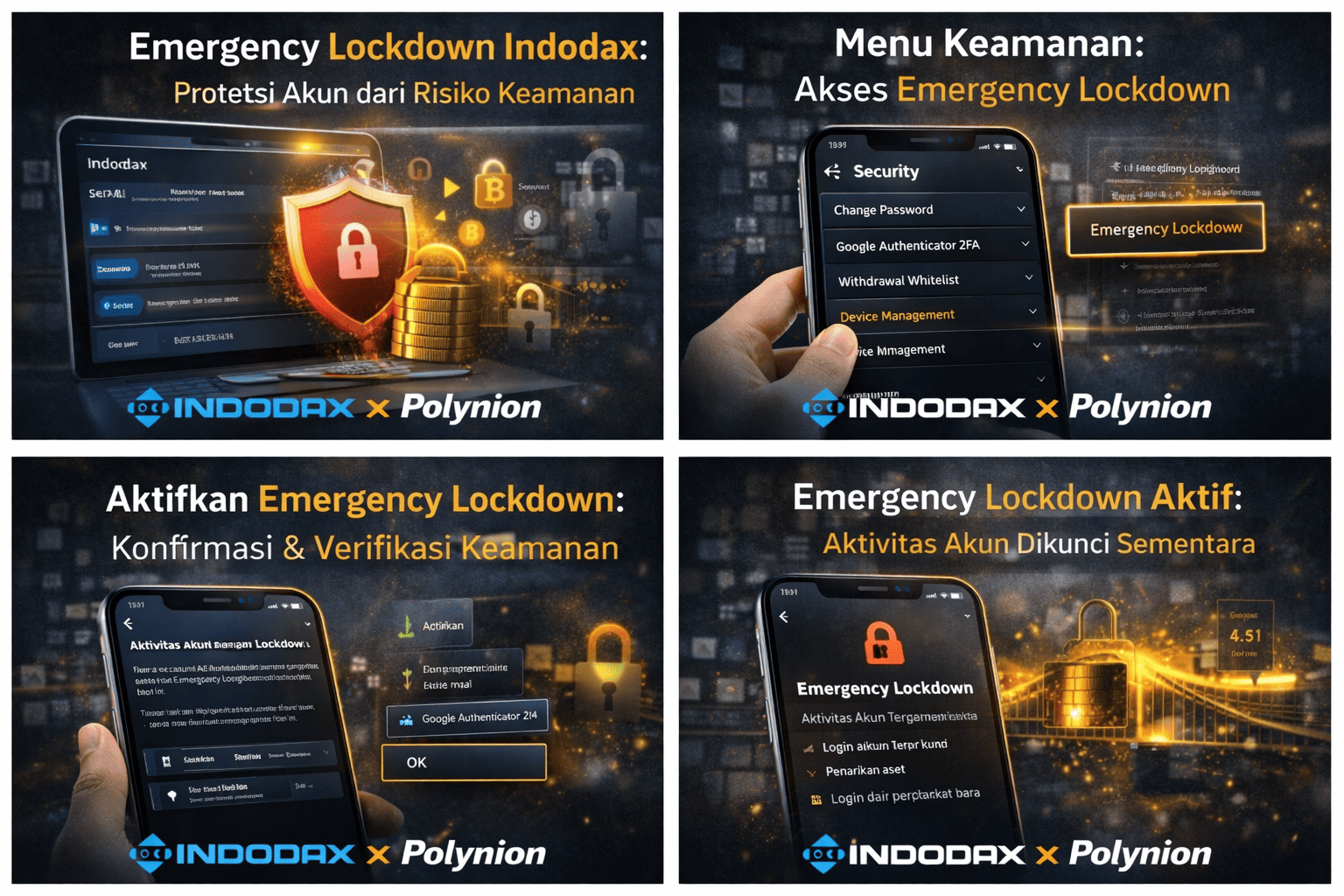 Emergency Lockdown Indodax: Cara Setting di Aplikasi